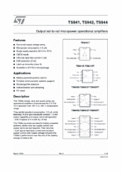 DataSheet TS941 pdf